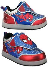 Marvel SpiderMan Toddler Boys Light-up Athletic Shoe Sneakers Size 7