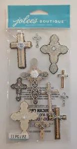 Jolee's Inspirational Crosses Faith Religion Wedding Scrapbooking Stickers - Picture 1 of 2