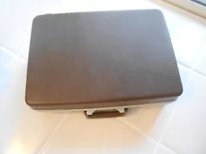 valigetta samsonite vintage con serratura e chiavi 18" x 13" x 5" marrone - Foto 1 di 13