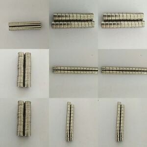 Small neodymium disc magnets 2mm 3mm 4mm 5mm 6mm - tiny strong craft magnet