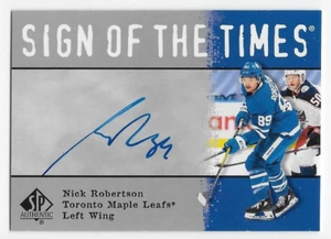 20/21 SP AUTHENTIC 2000-01 RETRO SIGN OF TIMES AUTOGRAPH Nick Robertson #SOTTONR - Picture 1 of 1