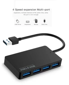 4 Ports Hub Splitter USB 3.0 High Speed Adapter Multi Desktop PC Laptop - uk - Picture 1 of 9