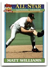 1991 Topps Baseball Card Matt Williams A San Francisco Giants #399