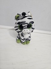 TY Beanie Boos – Zig-Zag Das Zebra, 15 Cm, Kuscheliges Plüschtier Mit Glubschaugen