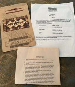 Pine Needles Keepsake Quilt Roundup Horse Cowboy Appliqué Instruction Sheet - Picture 1 of 6