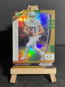 Panini Prizm 2020 selecciones del draft novatos Justin Herbert naranja neón Prizm/149 #102 - Imagen 1 de 2