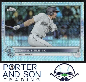Jarred Kelenic Prism Refractor 2022 Topps Chrome Sonic #135 Seattle Mariners - Imagen 1 de 2