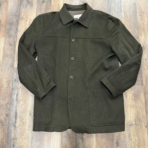 Ermenegildo Zegna Chore Coat Men’s Large US 44 Green Cashmere Overshirt Jacket - Picture 1 of 10