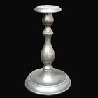 Leuchter Zinn 21cm vintage Balusterleuchter handmade Ludwig Kleinschmidt um 1950