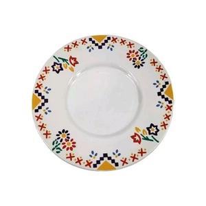 International Tableworks Rancho 055 Stoneware Southwestern Quilt Saucer - Picture 1 of 3