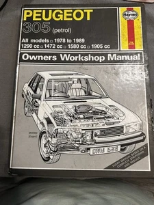 Haynes Owners Workshop Manual - Peugeot 305 Petrol - 1978-1986 #538 - Picture 1 of 4