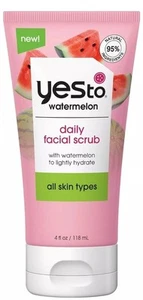 Yes to Watermelon Daily Facial Scrub All Skin Types 4 fl oz BRAND NEW Sealed - Picture 1 of 7