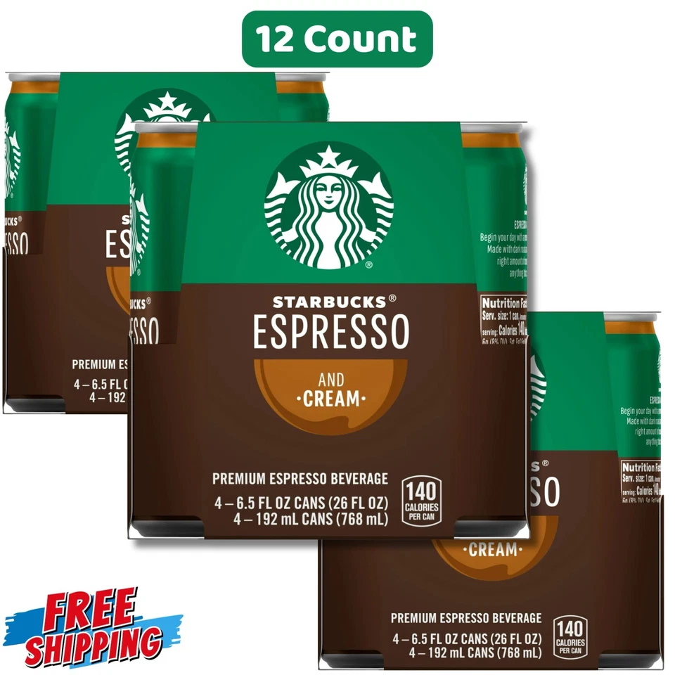 Starbucks listo para beber café, espresso y crema, latas de 6,5 oz (paquete de 12) Foto 1 de 1