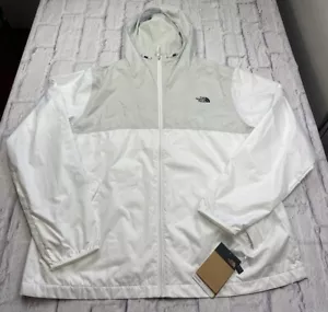 The North Face Flyweight 2.0 Hoodie Windbreaker Jacket White Windwall Sz XL - Picture 1 of 14