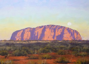 ULURU, AYERS ROCK, OUTBACK LANDSCAPE AUSTRALIA