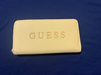 Бумажник GUESS на молнии вокруг желтый - Изображение 1 из 4