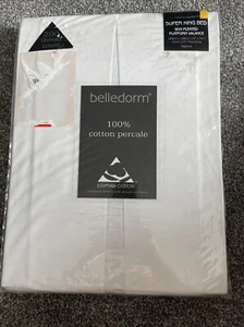 Belledorm 100% Egyptian cotton percale super king box pleated platform valance - Picture 1 of 5