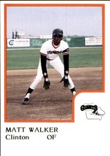 1986 Clinton Giants ProCards #26 Matt Walker Outfielder Baseball Card