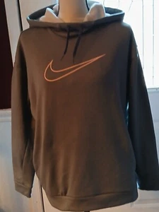 Nike Hoodie Therma Fit Gray Fleece Athletic Running Womens Size Medium - Picture 1 of 9