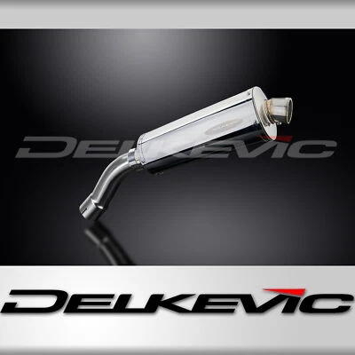 Kit de silenciador de escape oval de aço inoxidável BMW F800R 2009-2016 Delkevic 14" - Imagem 1 de 4