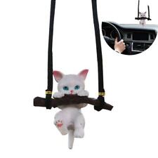 Interior Ornament Hanging Cat On Car Rear View Mirror Pendant for Car Funny Gift