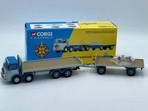 Camión y remolque Corgi 11301 ERF PLATAFORMA 8 ruedas Russell of BATHGATE 1:50 como nuevo - Imagen 1 de 18