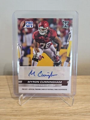 2022 Leaf Pro Set Myron Cunningham XRC Rookie Autograph Auto RC #PSA-MC2 - Image 1 of 2