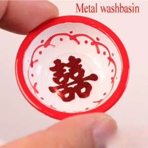 1:12 Scale Dollhouse Miniatures Stand Chinese Washbasin Accessories Collections - Picture 1 of 8