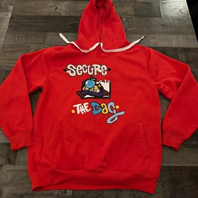 Secure the Bag - Sudadera roja Bleecker & Mercer talla 2XL - Money Cash Stacks Foto 1 de 4