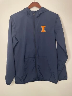 Columbia Illinois Fighting Illini Hooded Windbreaker Jacket Women’s Size Small - Image 1 of 4
