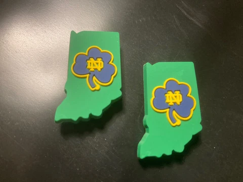 2 Notre Dame Fighting Irish NCAA Football Basketball Croc/Bracelet Charms Cover