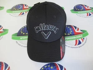 callaway golf mesh fitted black/grey golf cap size large/xl - Picture 1 of 4
