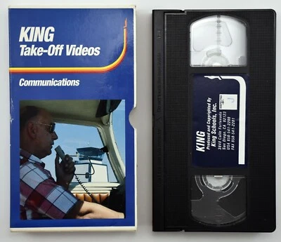 King Flight School Take-Off Videos Pilot Radio Communications VHS Video Tape - Image 1 of 4