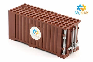 Genuine Lego® Cargo Shipping Container for Train - Brown - Free Postage - Picture 1 of 5