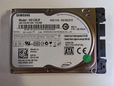 Samsung HS12RJF - 120GB 5.4K 1.8Inch SATA Hard Drive - Image 1 of 3