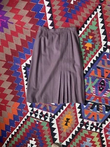 70s PRESTIGE OF BOSTON VINTAGE WOOL MID SKIRT UNION MADE . - Picture 1 of 7