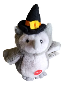 Ganz Halloween Spooky Owls Plush With Sound Toy 5 In Dark Gray - Picture 1 of 6