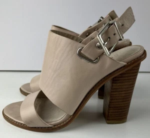 Sol Sana Beige Dusty Pink Taylor Heels With Buckle Women's Size 38 - Picture 1 of 17