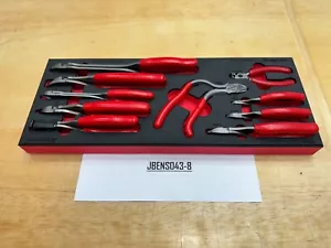Snap-on Tools USA NEW RED 10pc Master Diagonal Cutter Pliers Foam Set PLDC1000FR - Bild 1 von 9