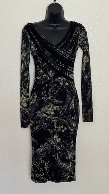 Jean Paul Gaultier FUZZI Dark Romance Mesh Dress Small Bodycon Whimsigoth Glam - Image 1 of 4