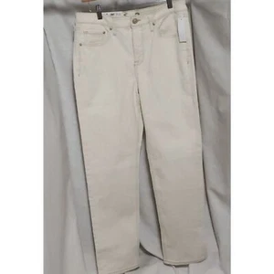 Seven7. Neu mit Etikett. Slim Straight Jeans; Knochenfarbe; Knopf- & Reißverschluss. Größe 6. - Bild 1 von 15