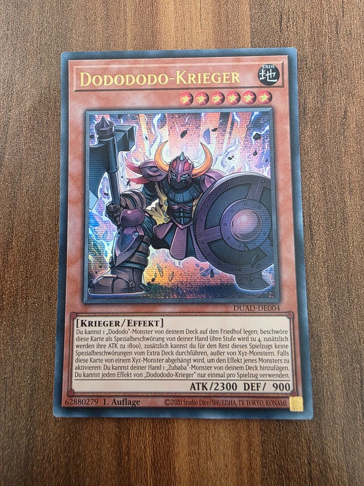 Yu-Gi-Oh! DUAD-DE004 Dodododo-Krieger Ultra Rare NM 1st - Bild 1 von 1
