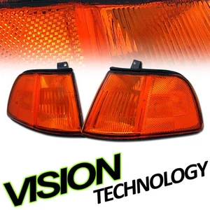 For 90-91 Honda Civic 2Dr JDM Sport Amber Turn Signal Parking Corner Lights Lamp - Picture 1 of 2