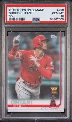 2019 Topps On Demand 3D Shohei Ohtani Rookie Cup #250 PSA 10 Gem Mint Dodgers - Image 1 of 2