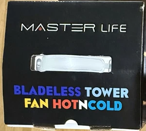Master Life 22-inch Bladeless Tower Fan Hot N Cold LED Touch Control Remote - Picture 1 of 1