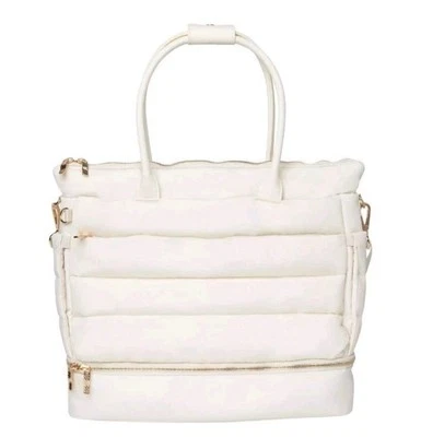 iPack Puffy Fashion Tote Luggage Bag Travel Adjustable Strap Laptop Pocket  - Image 1 of 4