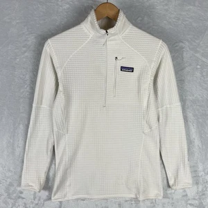 Patagonia R1 Pullover Fleece Cream White Slim Fit Women’s Small Baselayer Jacket - Picture 1 of 9