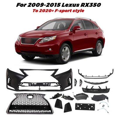 Front bumper Complete Set to 2020+ F-sport style For 2009-2015 Lexus RX350 RX450 - Imagem 1 de 4