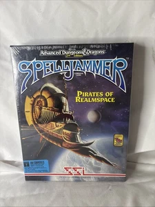 AD&D Spelljammer Pirates of Realmspace 5 1/4” Disk Big Box PC Game New Sealed - Picture 1 of 9