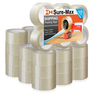 36 Rolls Carton Sealing Clear Packing Tape Box Shipping - 2 mil 2" x 55 Yards - Picture 1 of 7